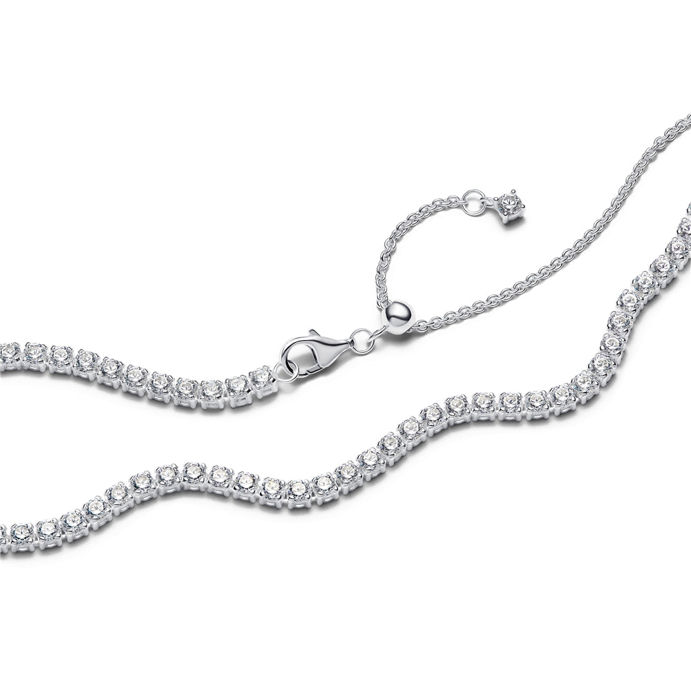 Pandora Silver Tennis Choker Necklace