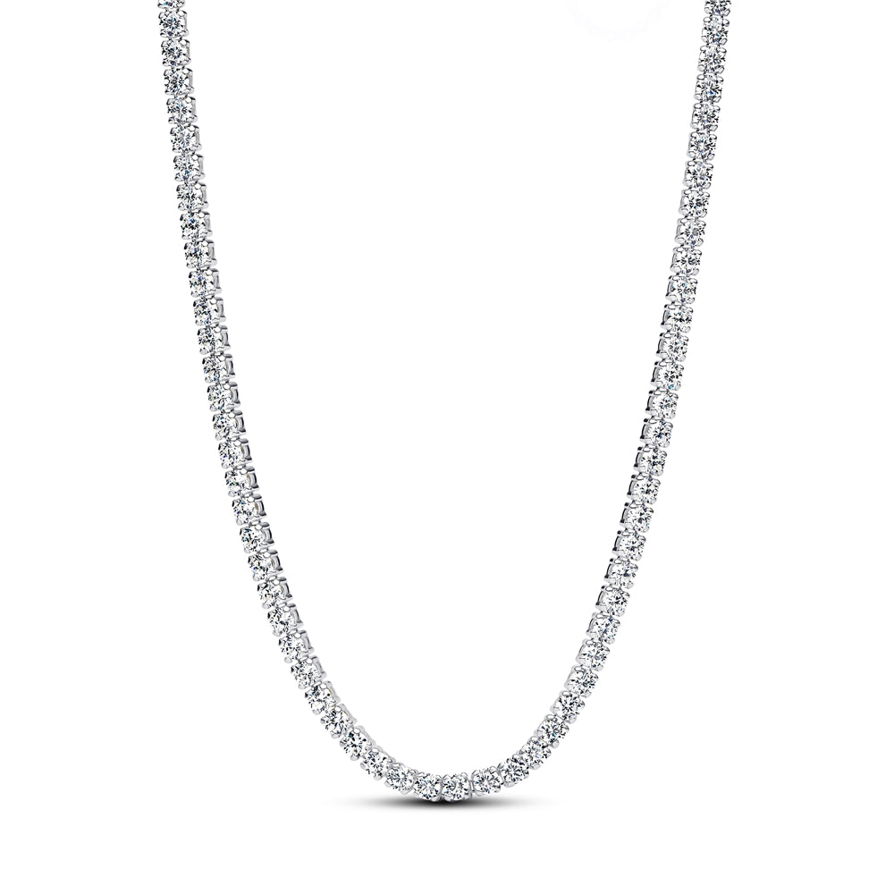 Pandora Silver Tennis Choker Necklace