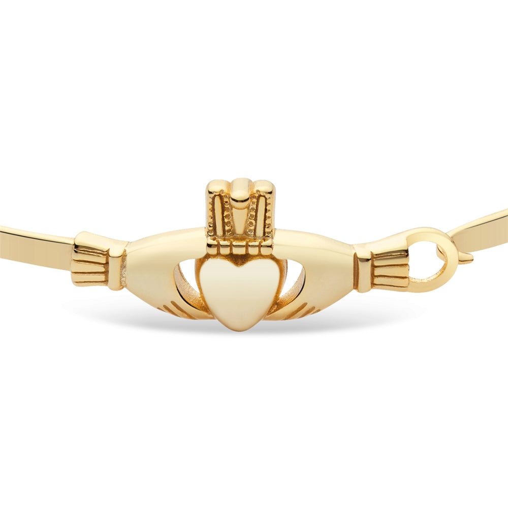 Argento Gold Claddagh Bangle