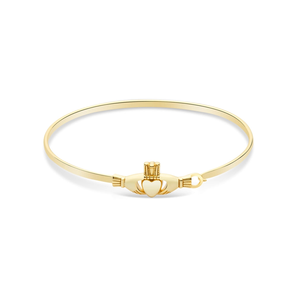 Argento Gold Claddagh Bangle