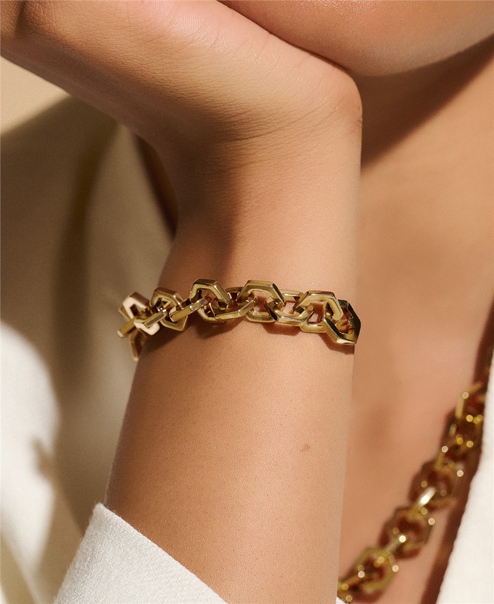 Olivia Burton Honeycomb Gold Bracelet