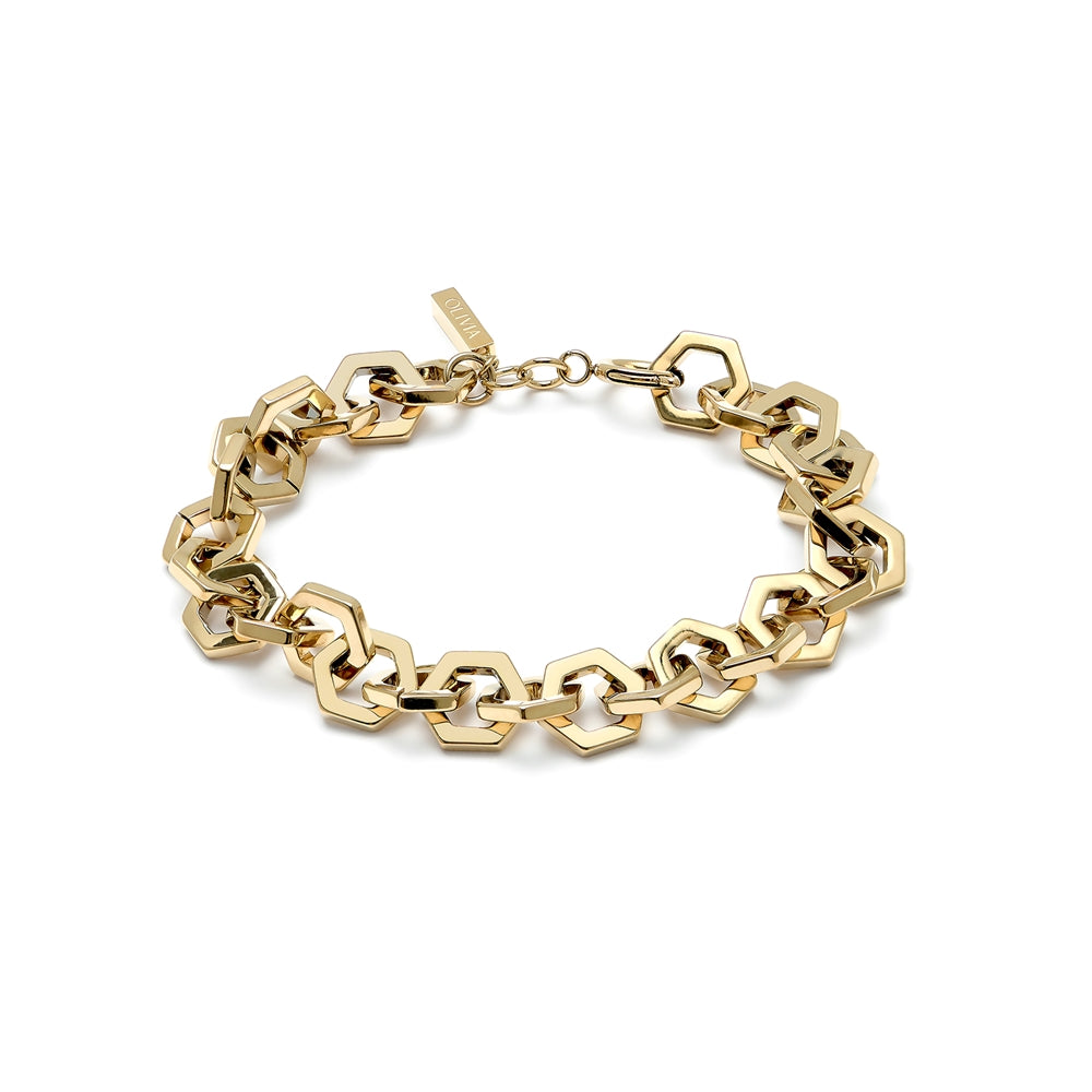 Olivia Burton Honeycomb Gold Bracelet