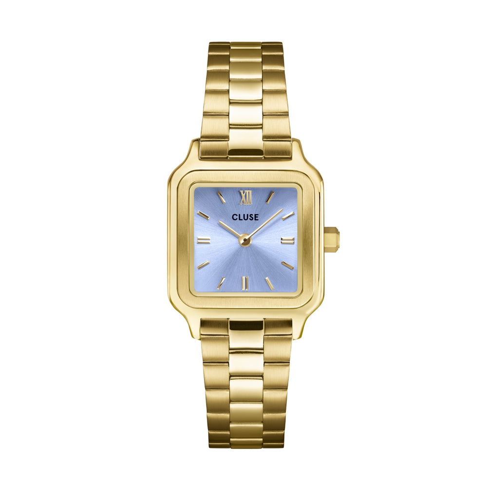 CLUSE Gold Gracieuse Petite Square Lilac Watch