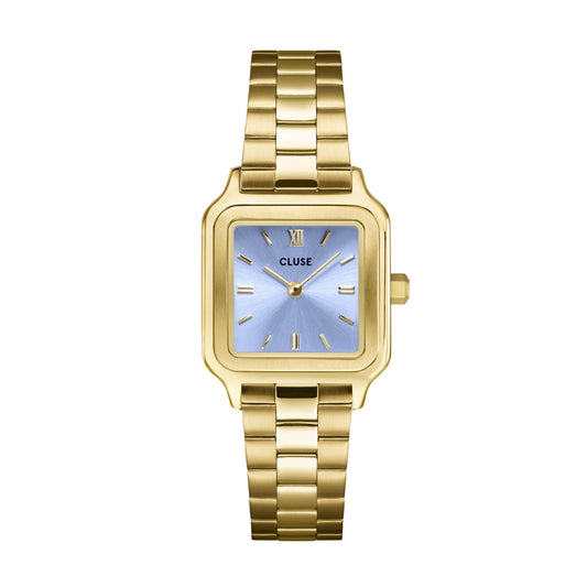 CLUSE Gold Gracieuse Petite Square Lilac Watch