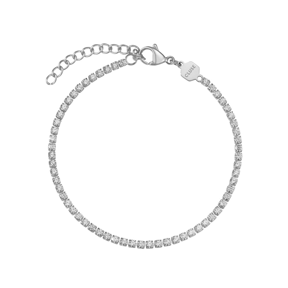 CLUSE Silver Gracieuse White Tennis Bracelet Giftbox