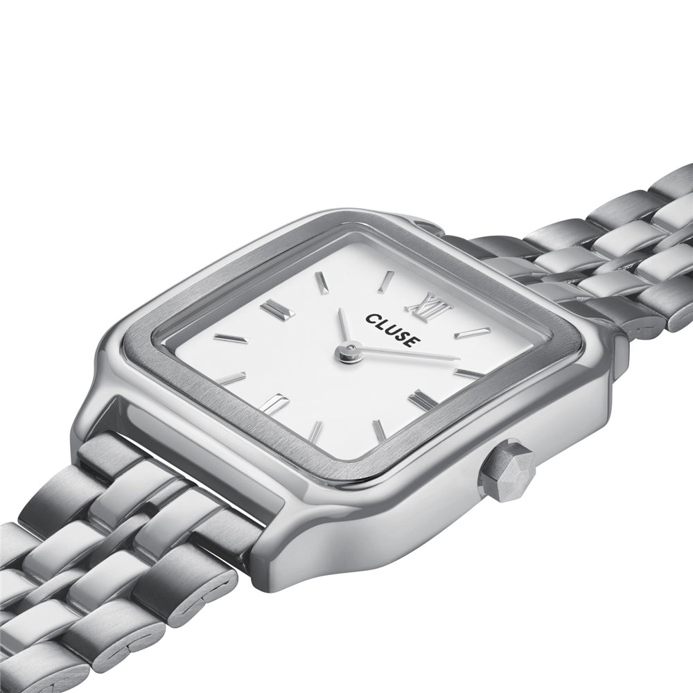 CLUSE Silver Gracieuse White Tennis Bracelet Giftbox