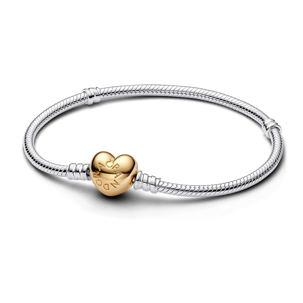 Pandora Gold Heart Clasp Bracelet