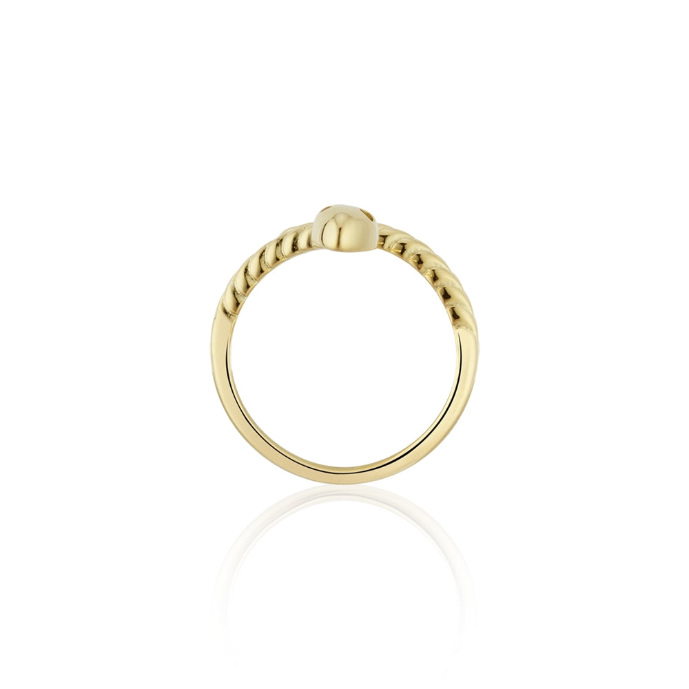 Argento Gold Snake Wrap Adjustable Ring