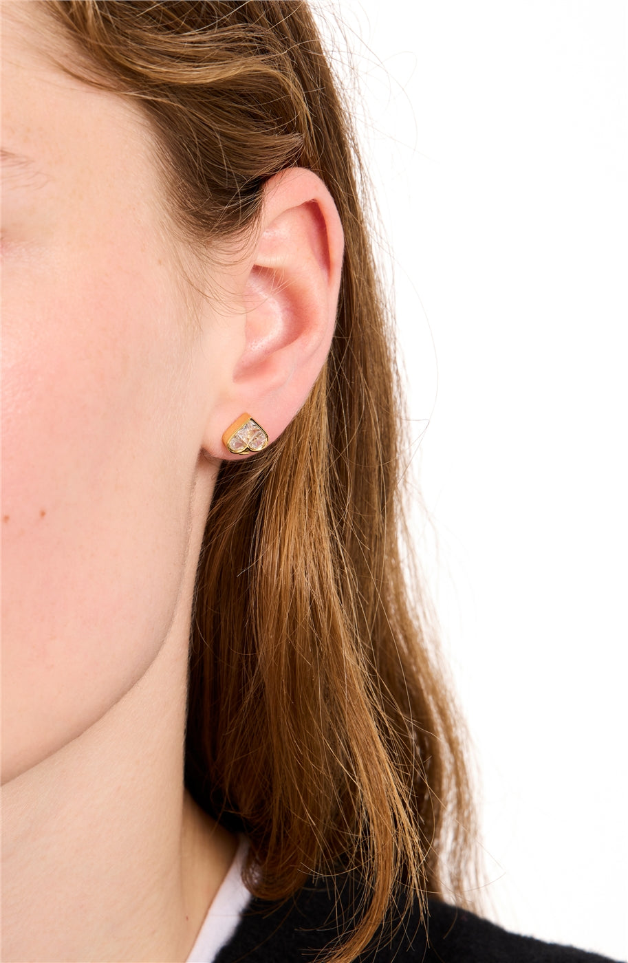 Kate Spade New York Gold So Spade Crystal Studs