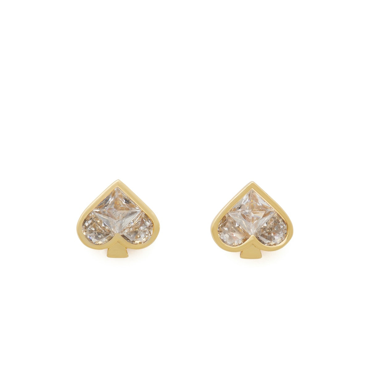 Kate Spade New York Gold So Spade Crystal Studs