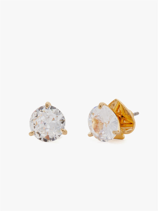 Kate Spade New York Gold Tri Prong Crystal Studs