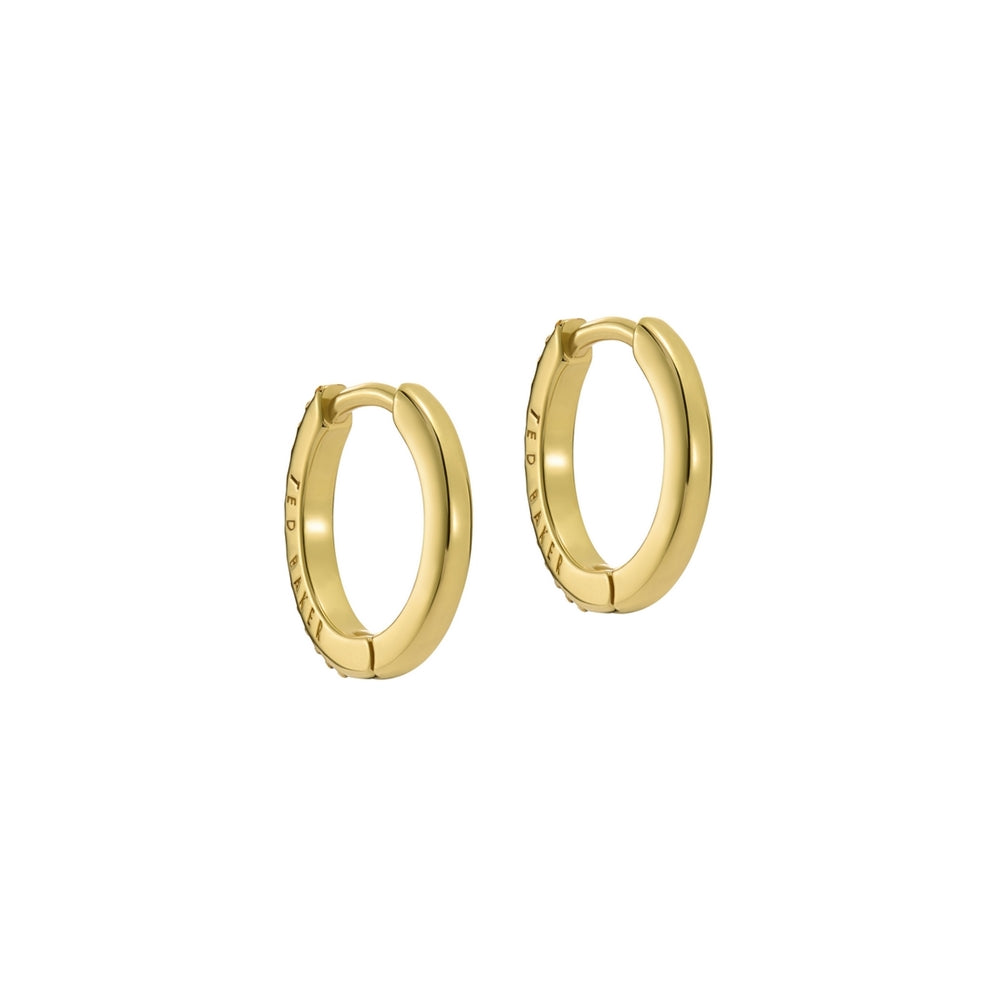 Ted Baker Gold Heplie Crystal Hoops 14mm