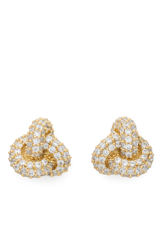Kate Spade New York Gold Knot Pavé Stud Earrings