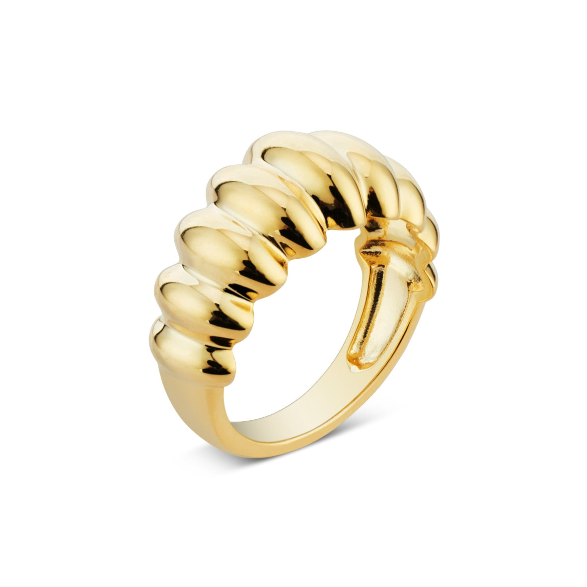 Argento Gold Chunky Dome Ring