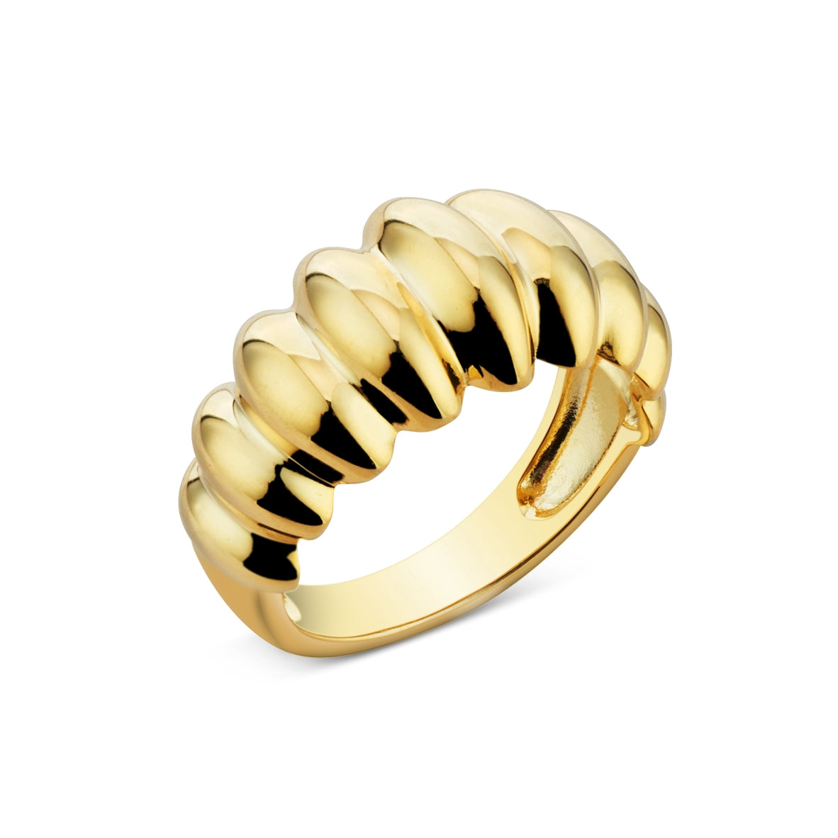 Argento Gold Chunky Dome Ring