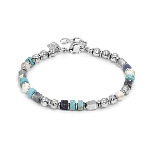 Nomination Instinct Style Sea Edition Turquoise & Sodalite Beaded Bracelet
