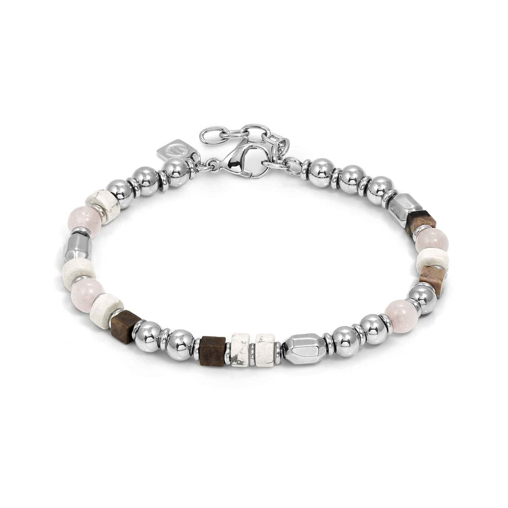 Nomination Instinct Style Sea Edition Quartz & Steel Nuggets Beaded Bracelet