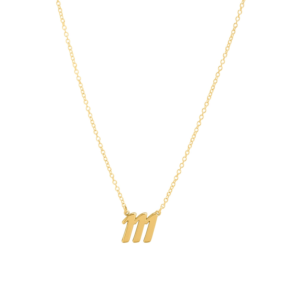 Argento Angel Number 111 Intuition Necklace