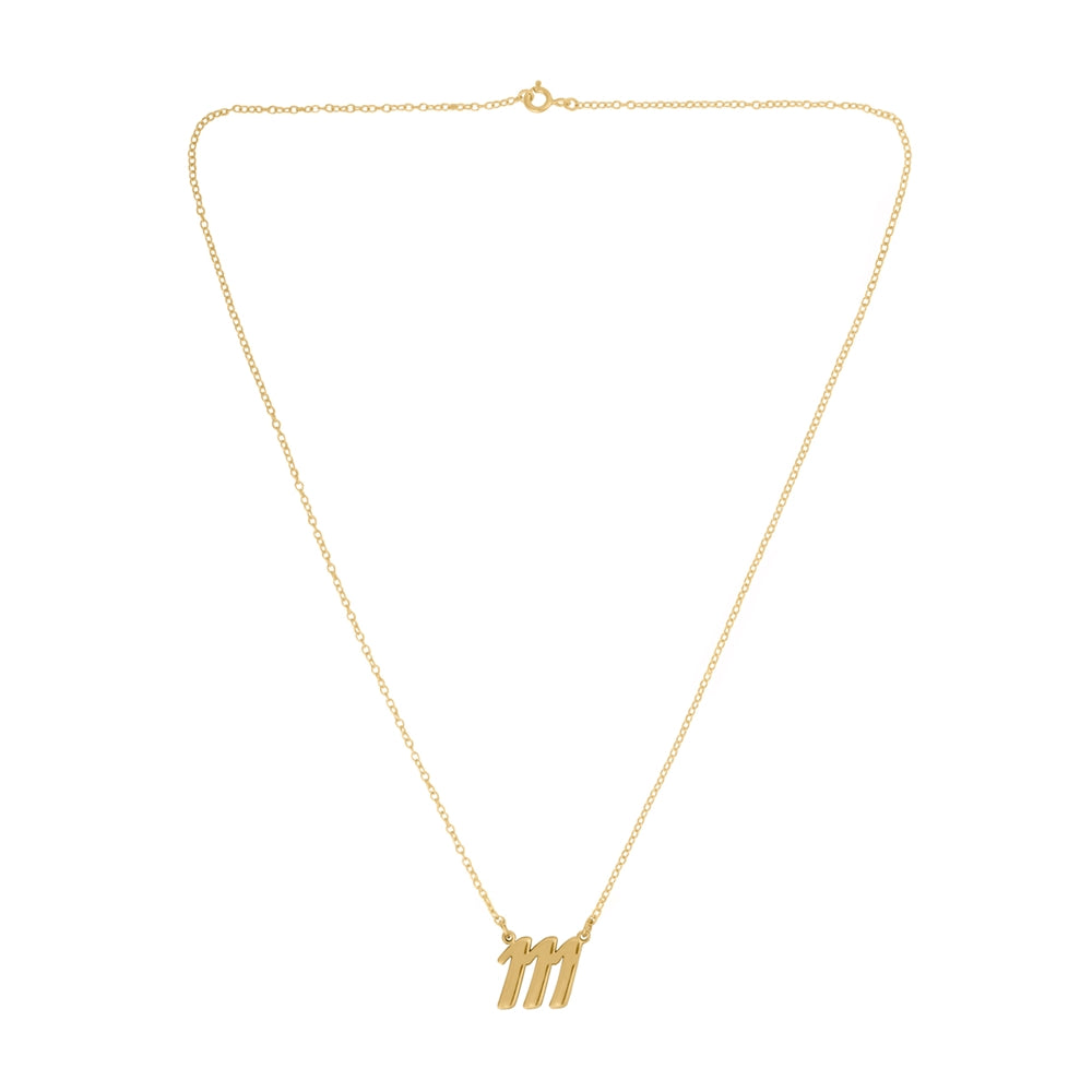 Argento Angel Number 111 Intuition Necklace