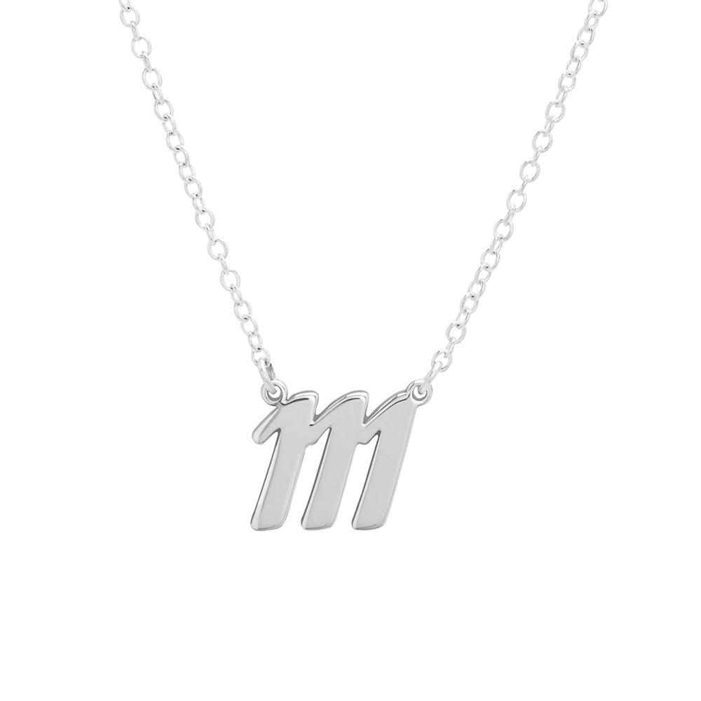 Argento Angel Number 111 Intuition Necklace