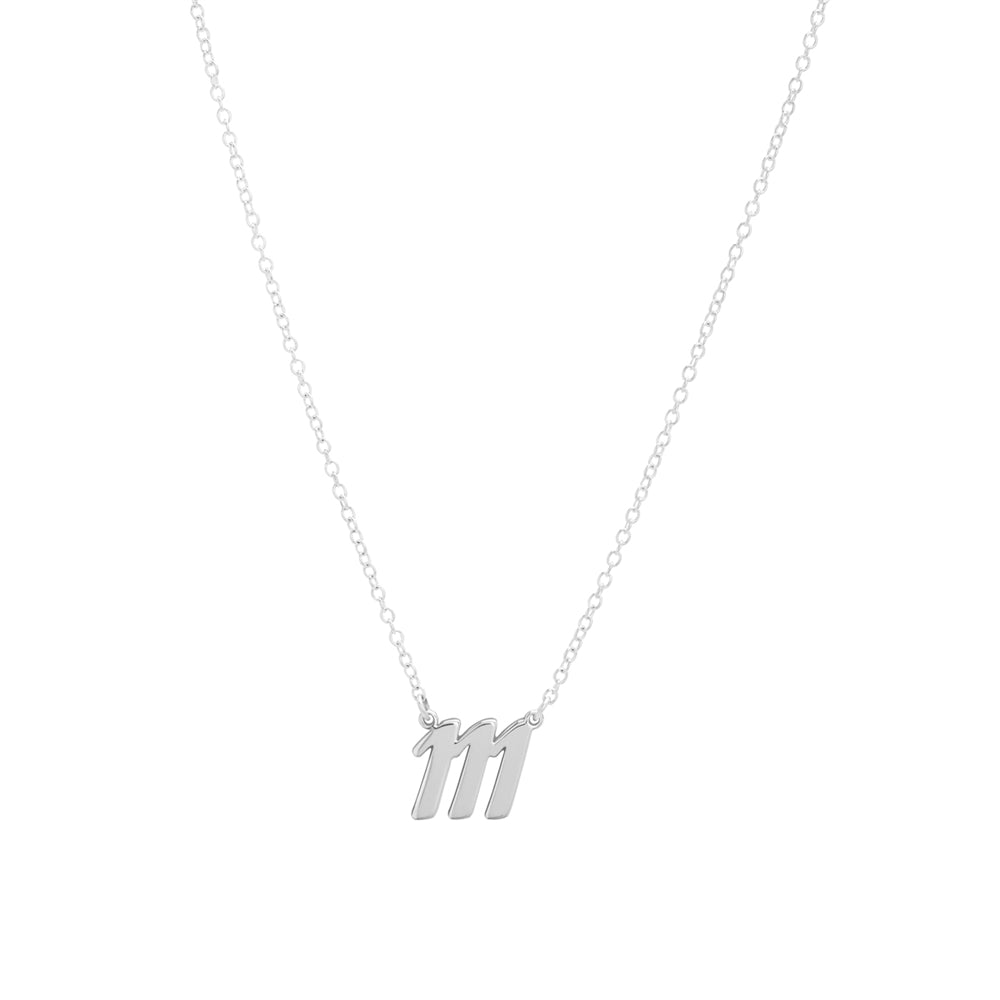 Argento Angel Number 111 Intuition Necklace