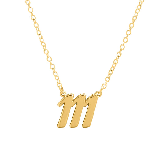 Argento Angel Number 111 Intuition Necklace