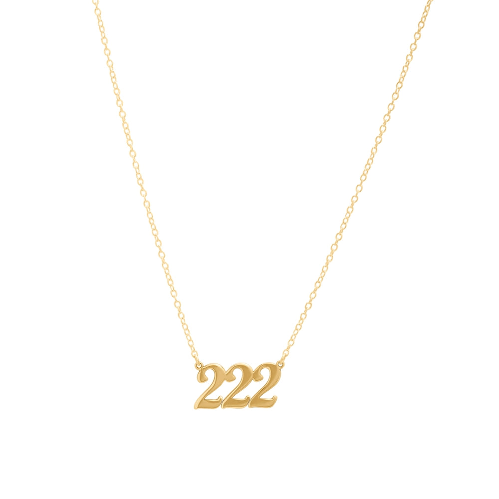 Argento Angel Number 222 Alignment Necklace