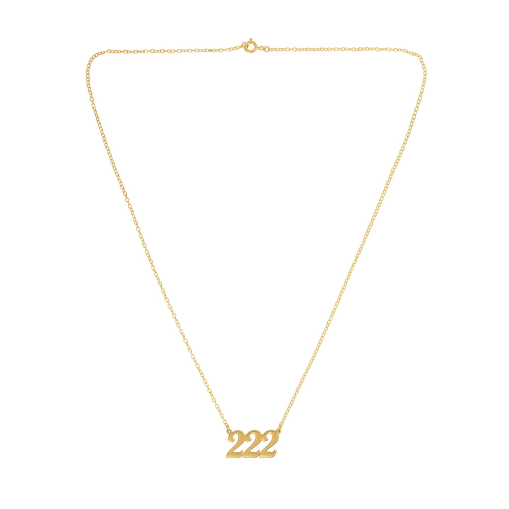 Argento Angel Number 222 Alignment Necklace