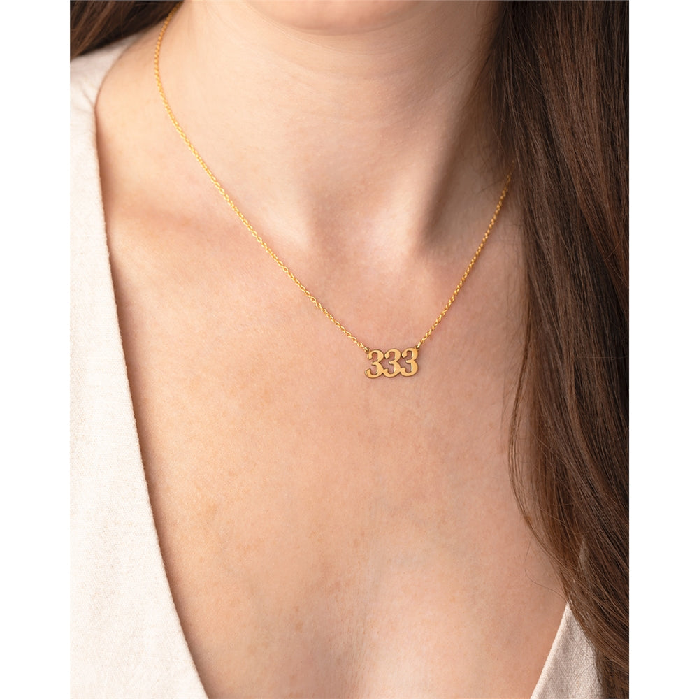 Argento Angel Number 222 Alignment Necklace