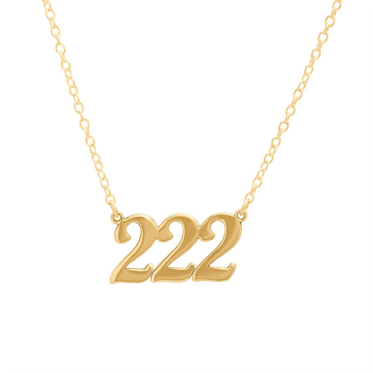 Argento Angel Number 222 Alignment Necklace