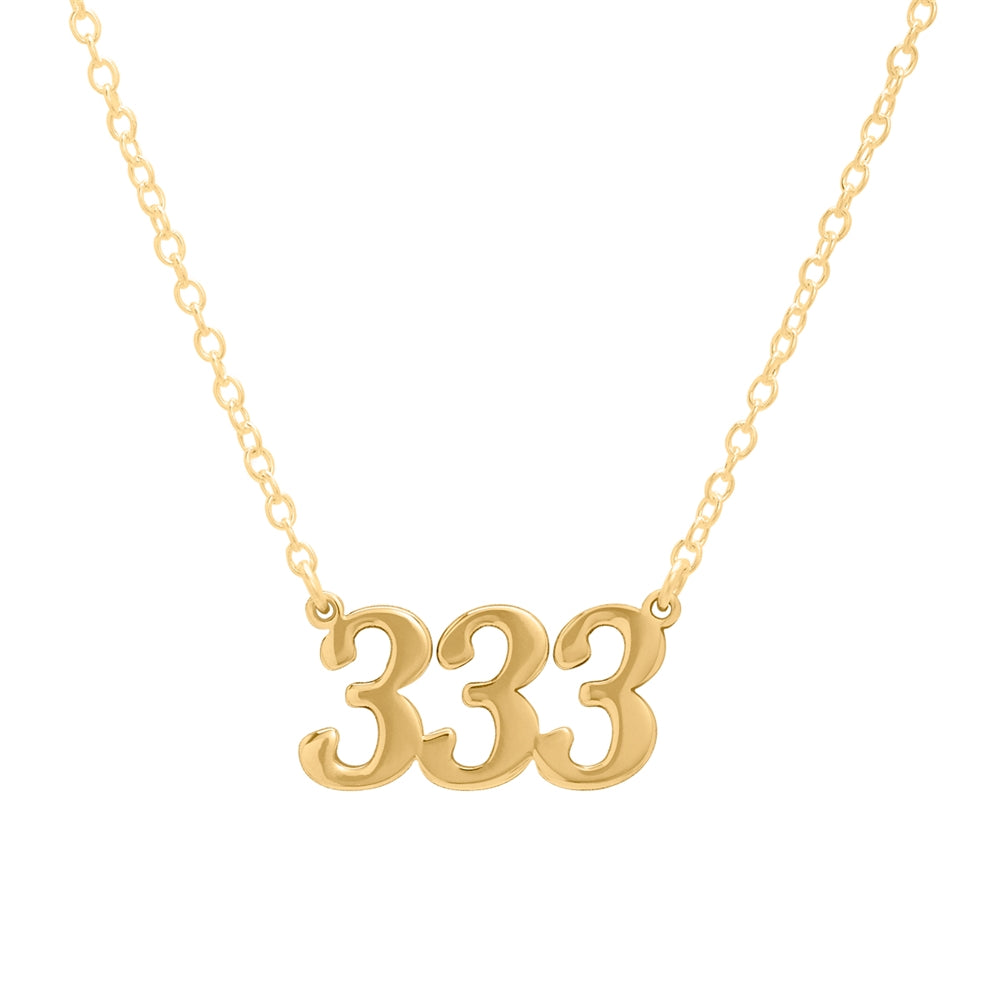 Angel Number 333 Support Necklace