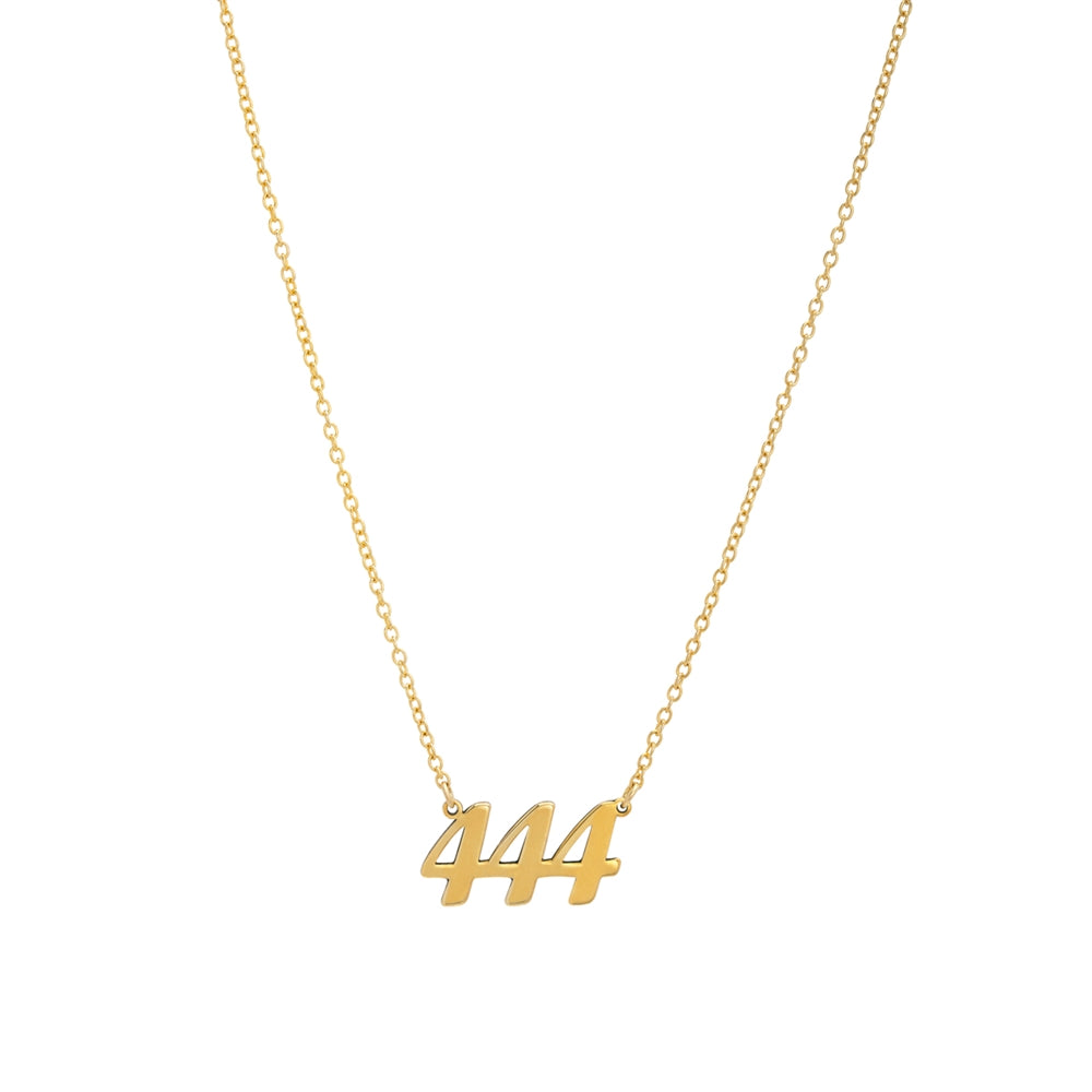 Argento Angel Number 444 Protection Necklace
