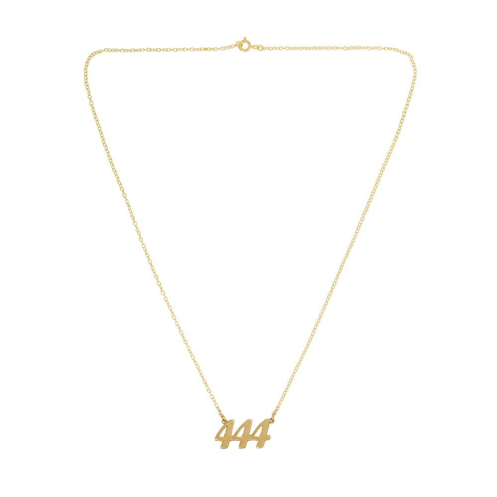 Argento Angel Number 444 Protection Necklace