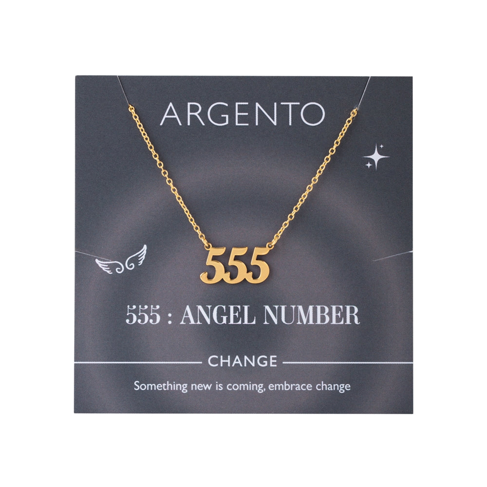 Argento Angel Number 555 Change Necklace
