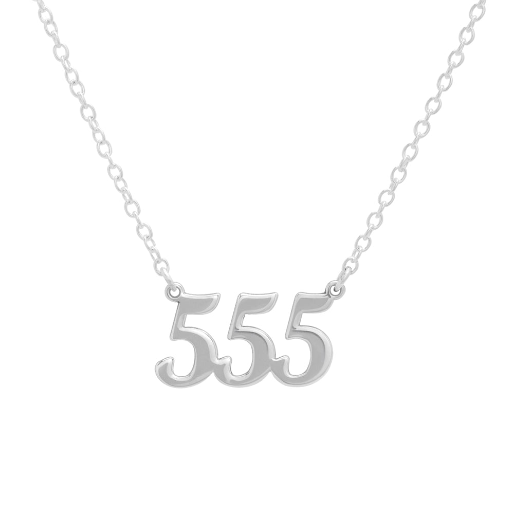 Argento Angel Number 555 Change Necklace