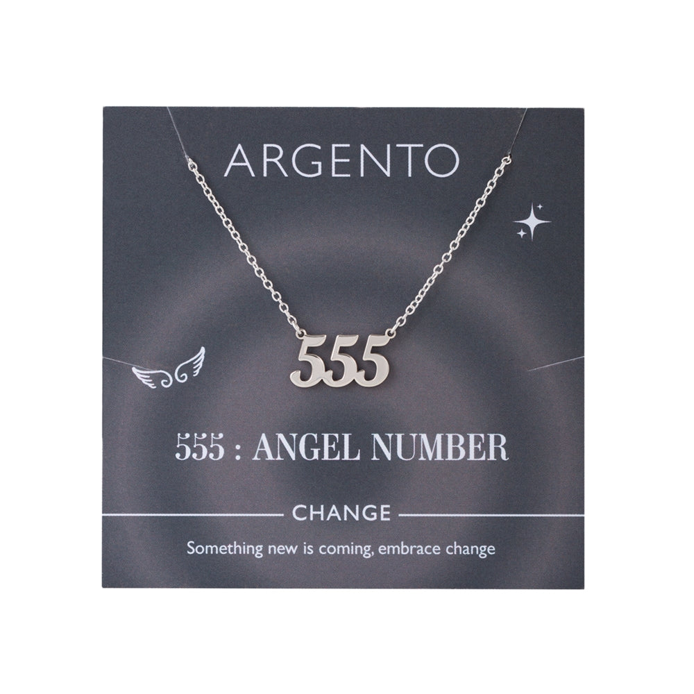 Argento Angel Number 555 Change Necklace