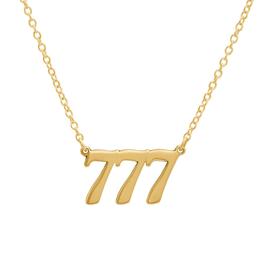 Argento Angel Number 777 Luck Necklace