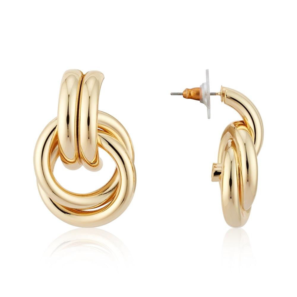 August Woods Gold Knot Stud Earrings