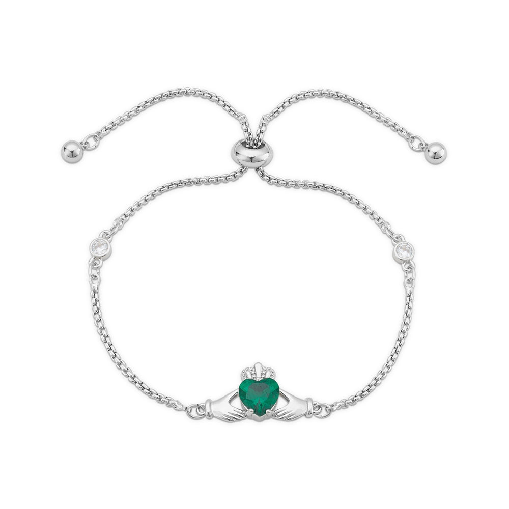 Silver Claddagh Pull Bracelet