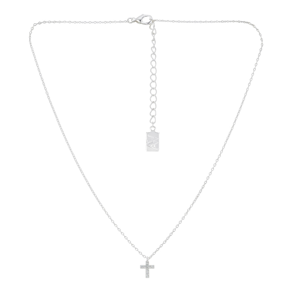 August Woods Silver Kids Cross Necklace