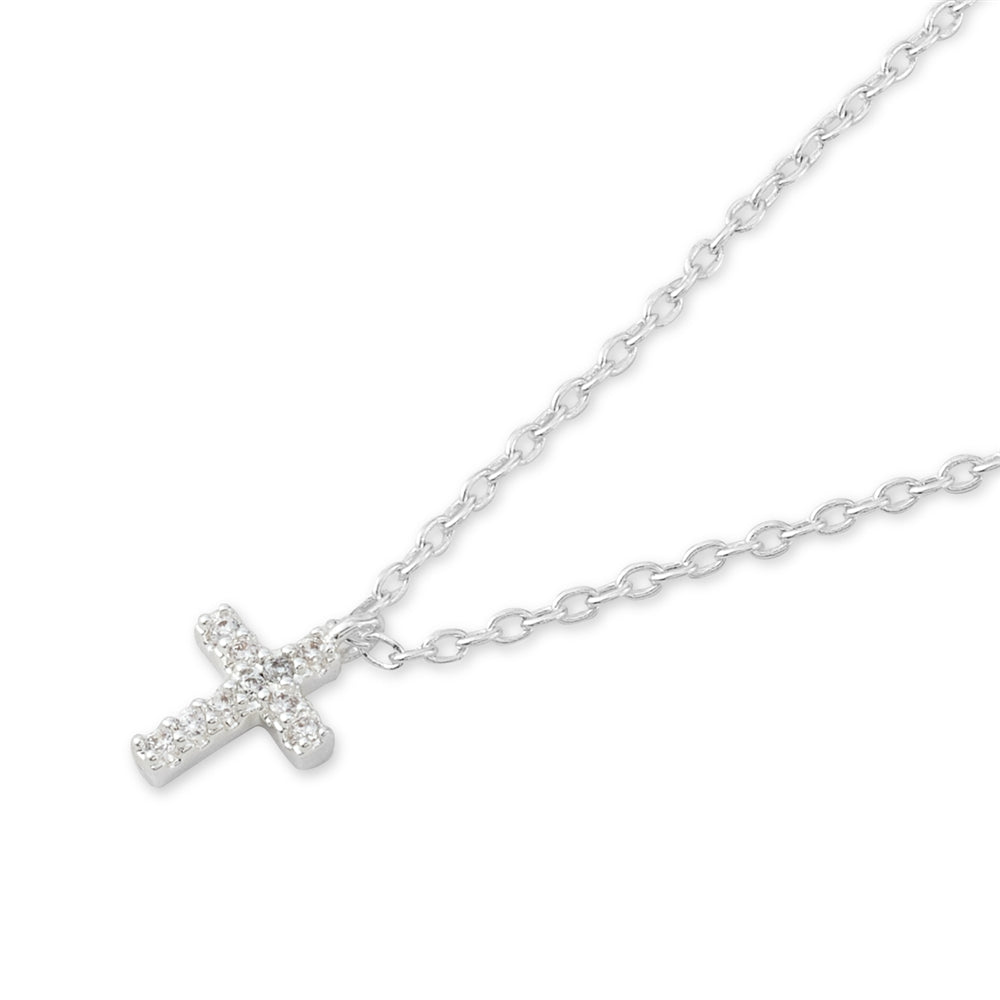 August Woods Silver Kids Cross Necklace