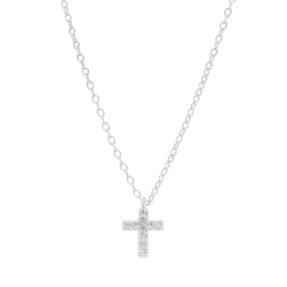 August Woods Silver Kids Cross Necklace