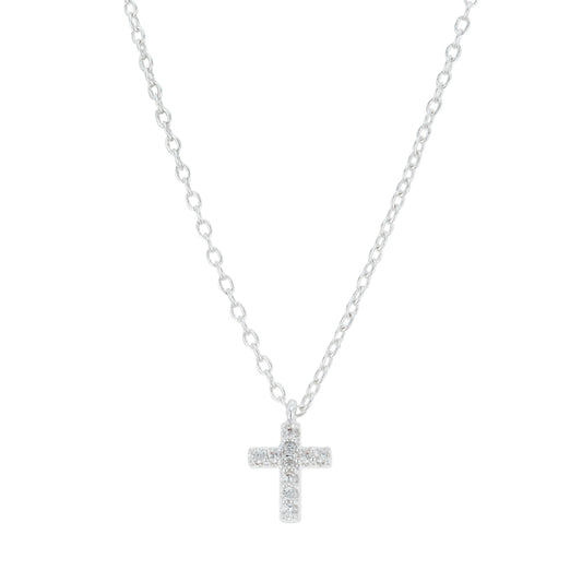 August Woods Silver Kids Cross Necklace