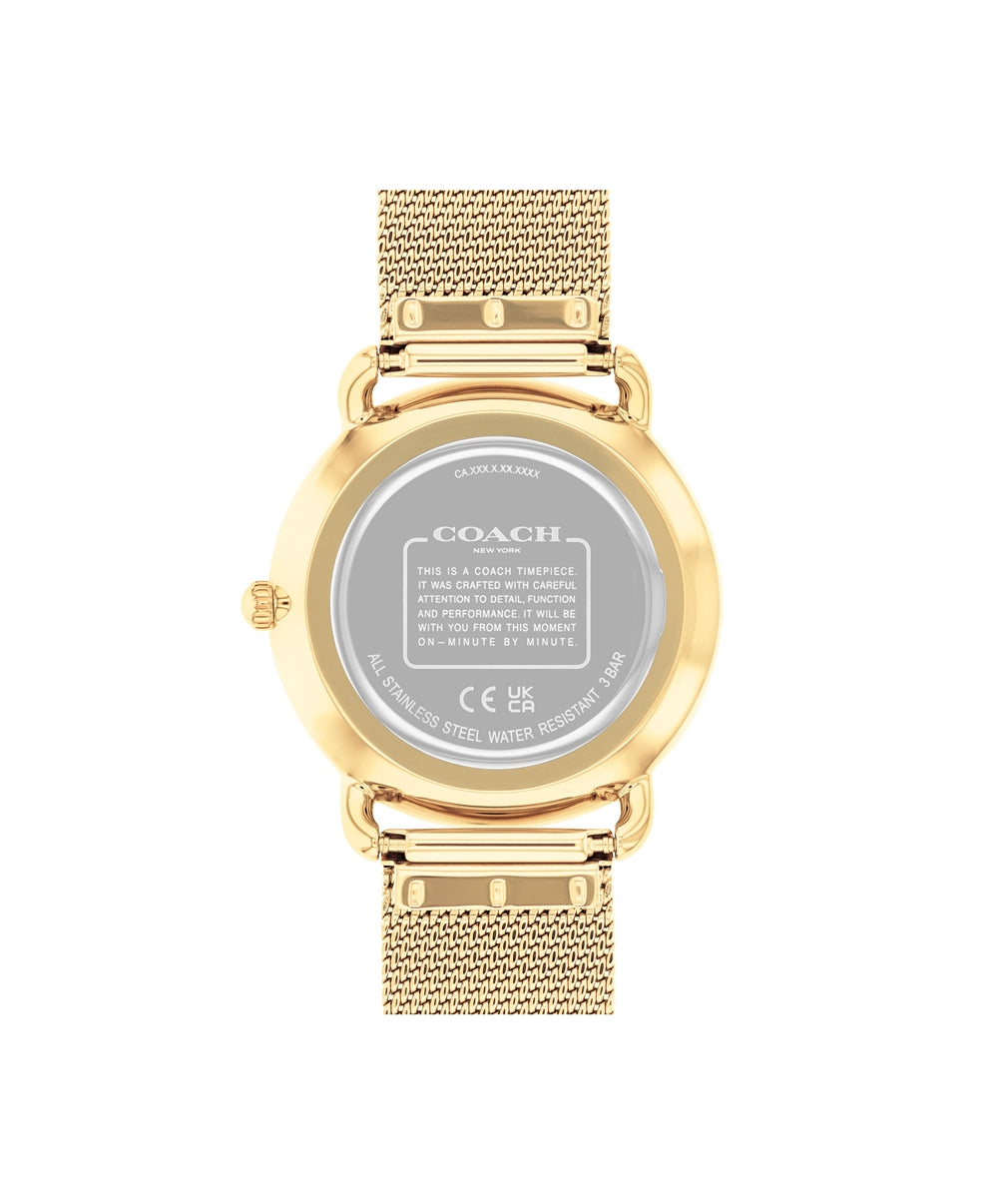 Coach Gold Elliot Mesh Watch