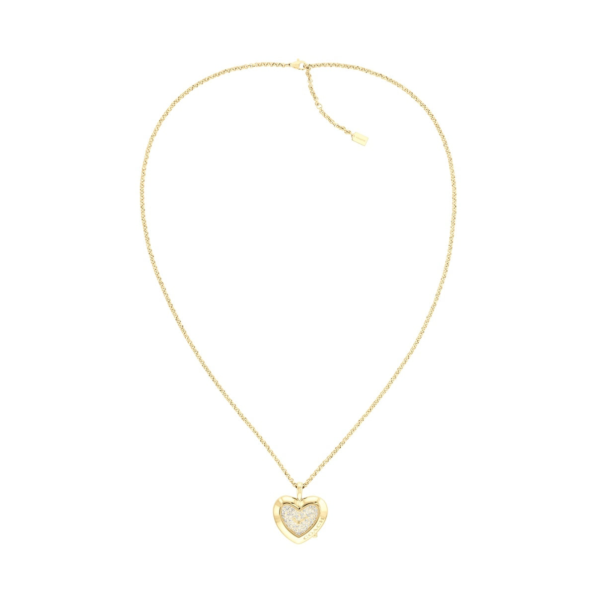 Coach Gold Heart Necklace Watch
