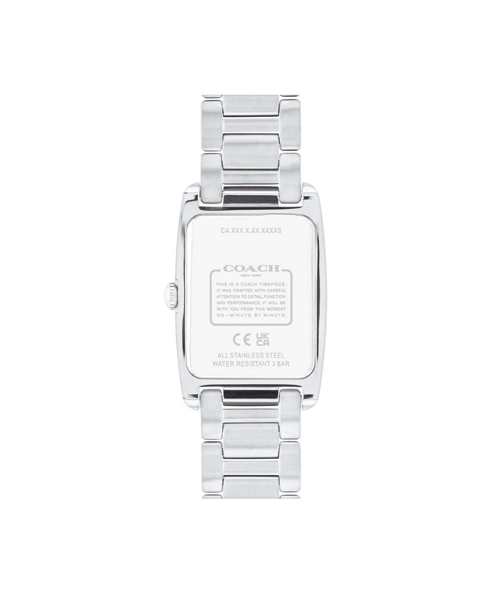 Coach Gold Mix Reese Rectangle Crystal Bracelet Watch
