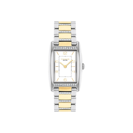 Coach Gold Mix Reese Rectangle Crystal Bracelet Watch