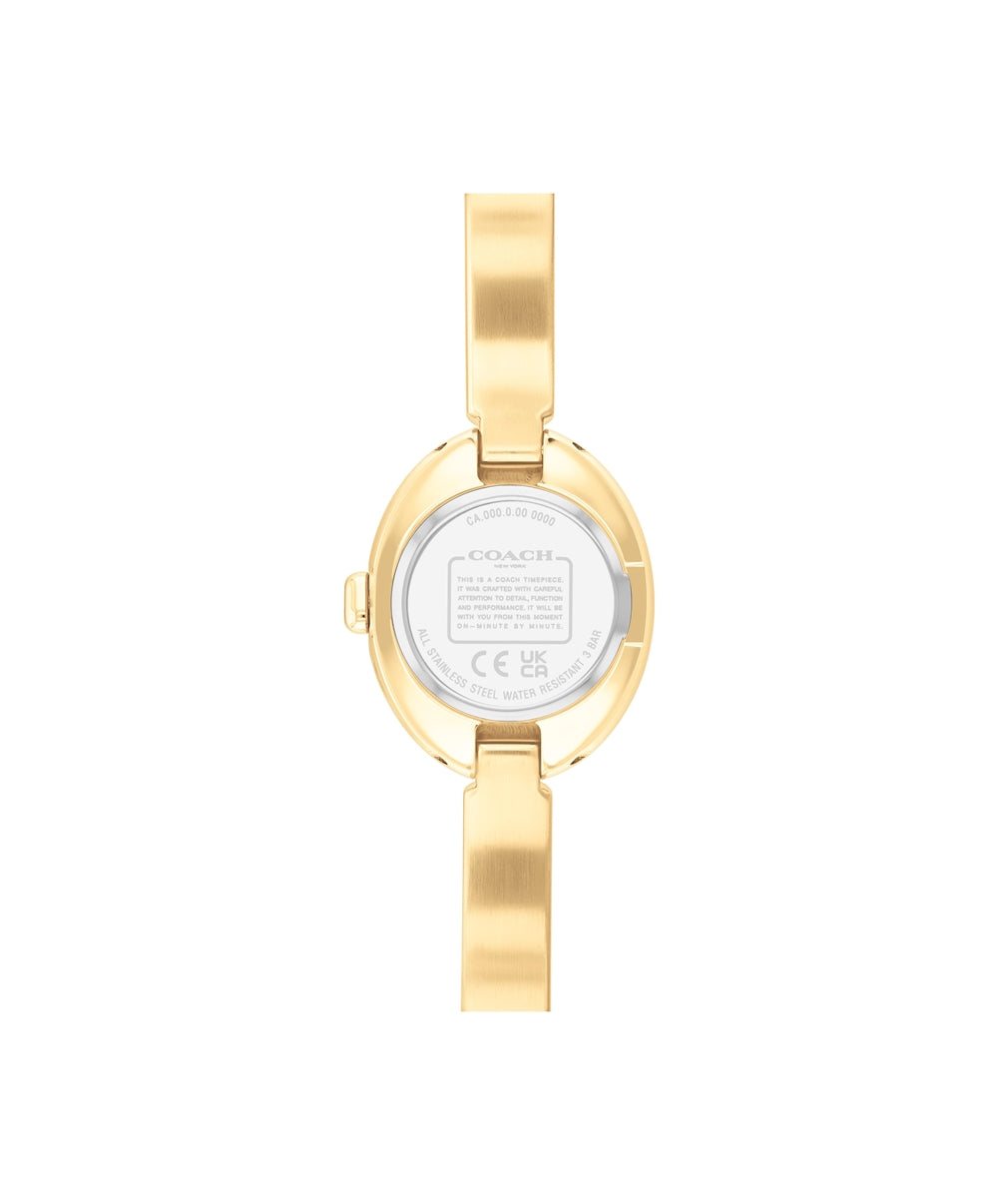 Coach Gold Sammy Oval Bangle Watch