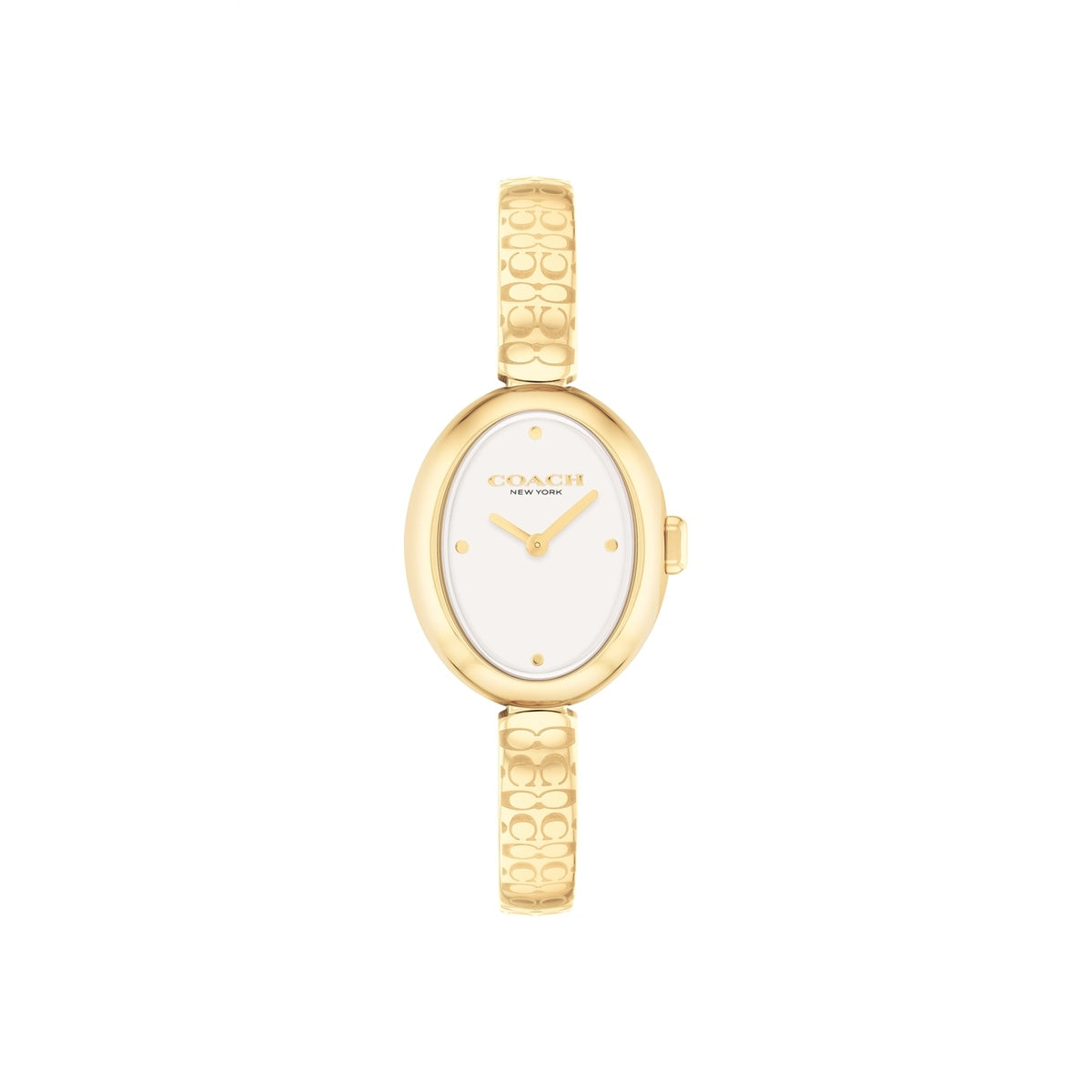 Coach Gold Sammy Oval Bangle Watch