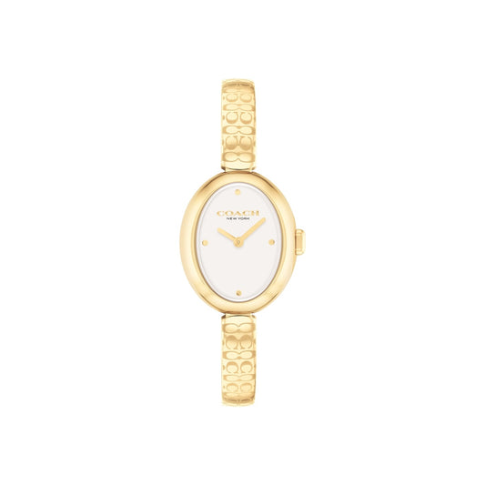 Coach Gold Sammy Oval Bangle Watch